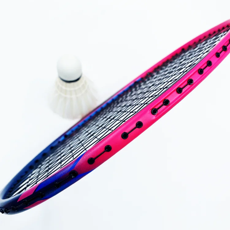 Super Light Weight Full Carbon Badminton Racket From China Factory Model D7