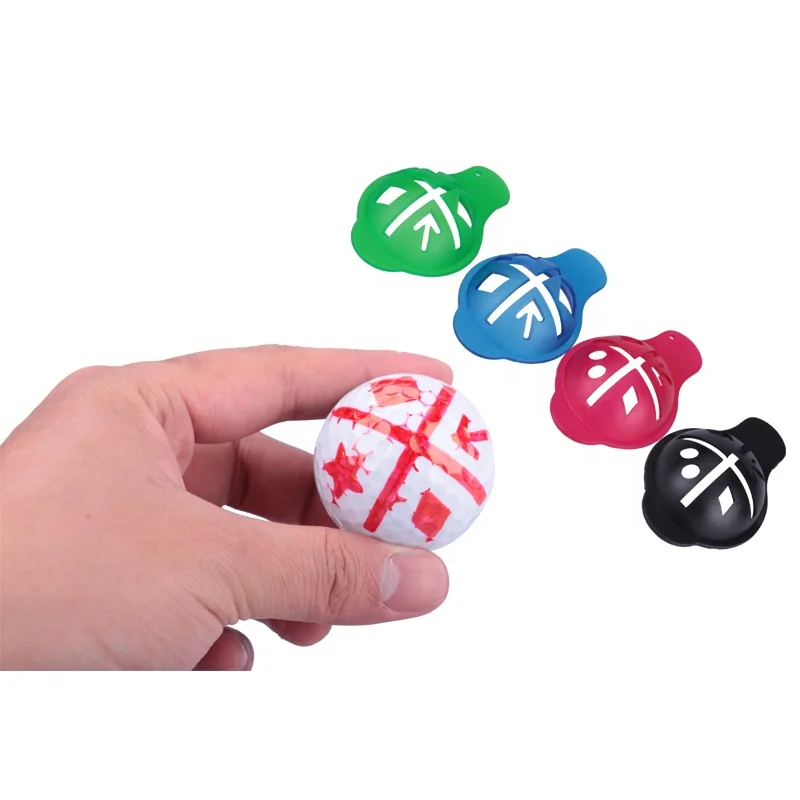 HOW TRUE Wholesale Cheap Ball Alignment Tool Golf Training Accessories Multicolor Plastic Golf Ball Liner Line Marker