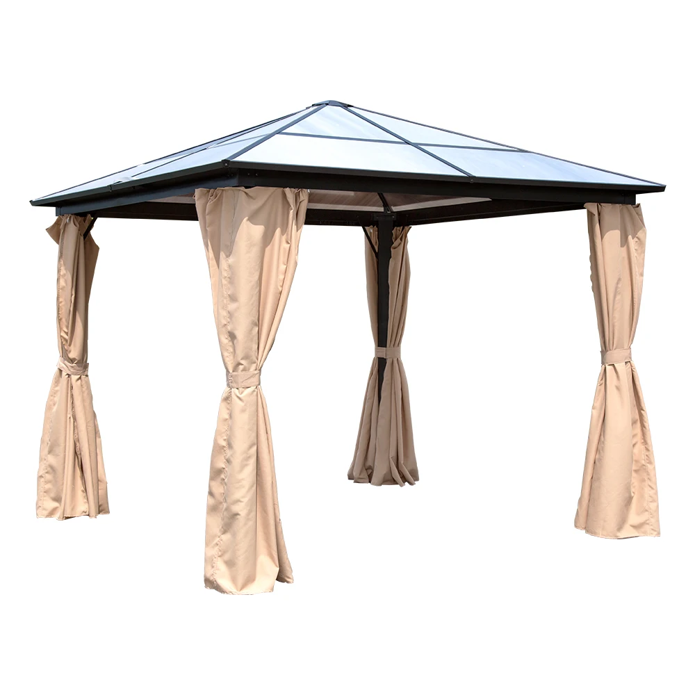 Heavy duty hardtop gazebo 3x3 aluminium outdoor garden