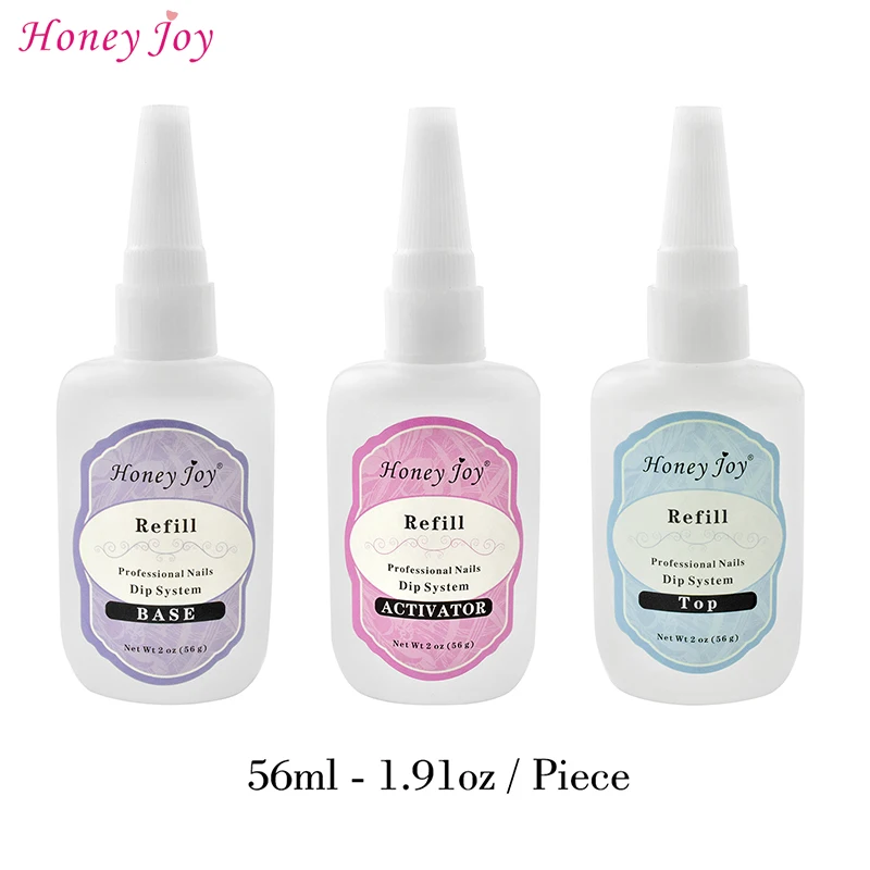 56Ml Refill Dip Powder Liquid Base Coat Top Coat Activator for Dipping Powder System