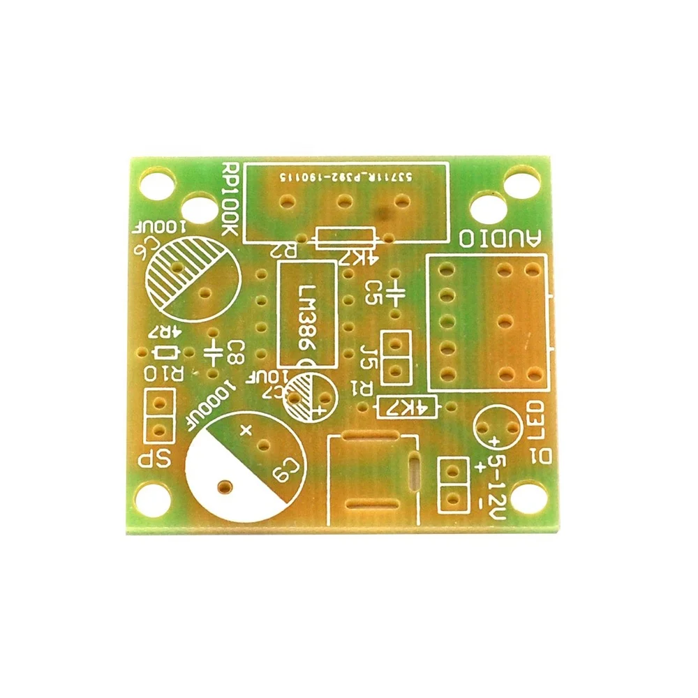 LM386 MINI Amplifier Board DIY Kit 3V-12V Power Amplifier Suite Electronic Fun Kits Amplificador Module Board