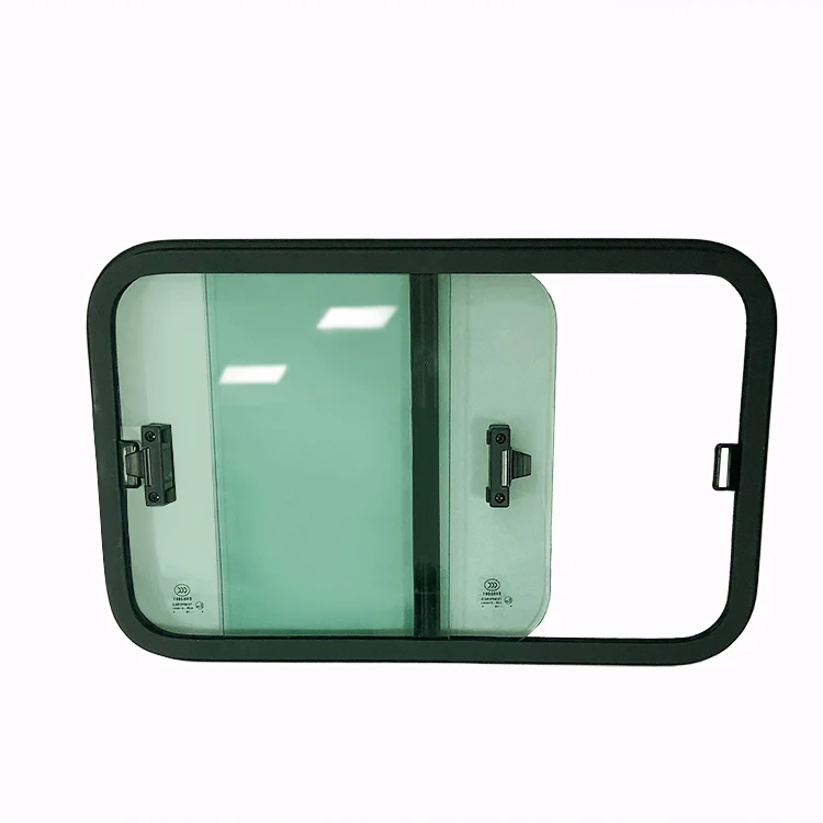 Aluminum Auto Glass Car Glass Sliding Windows For Construction Cab