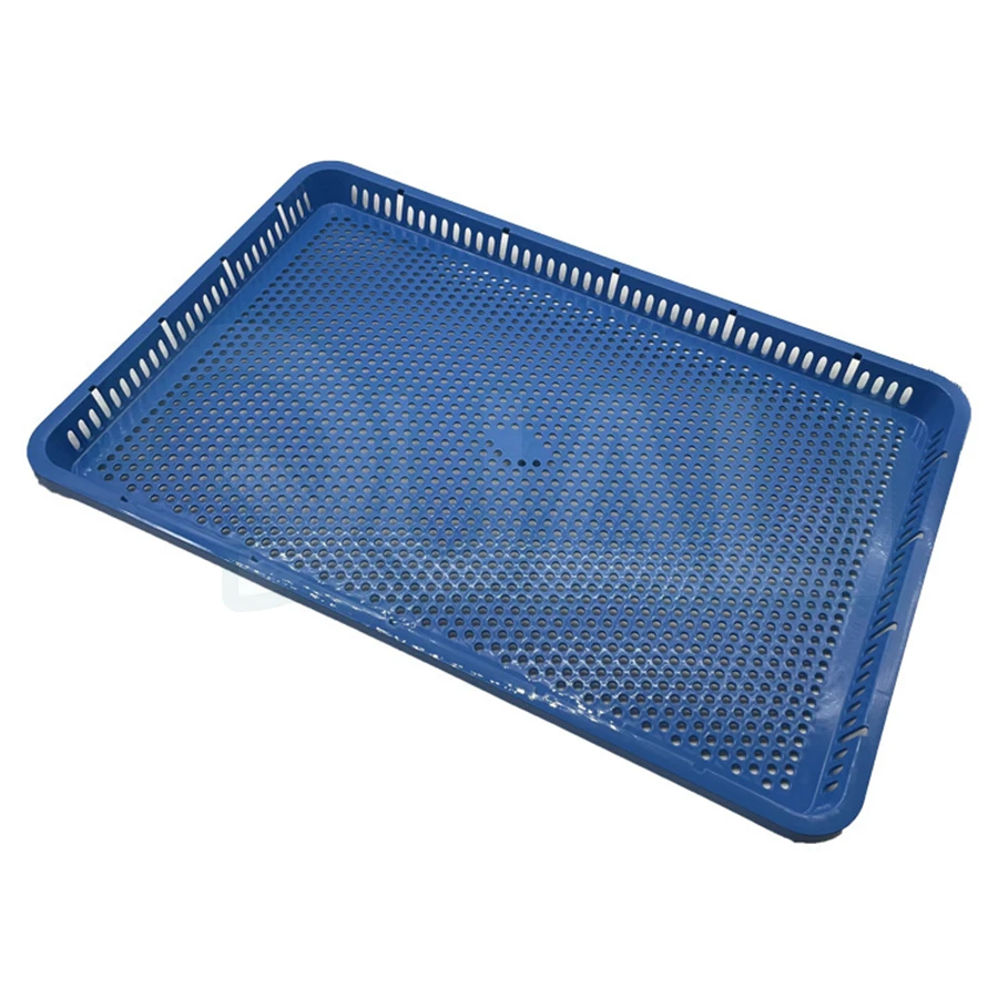 Quali White Plastic Perforated Stackable Pasta Drying Tray for All Pasta Machines and Extruders