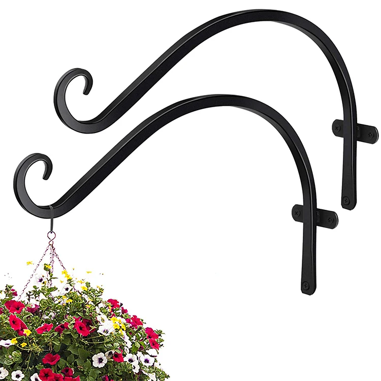 Plant bracket hanging baskets outdoor wall mounted plants hooks heavy duty planter brackets drop shipping bird feeders hanger