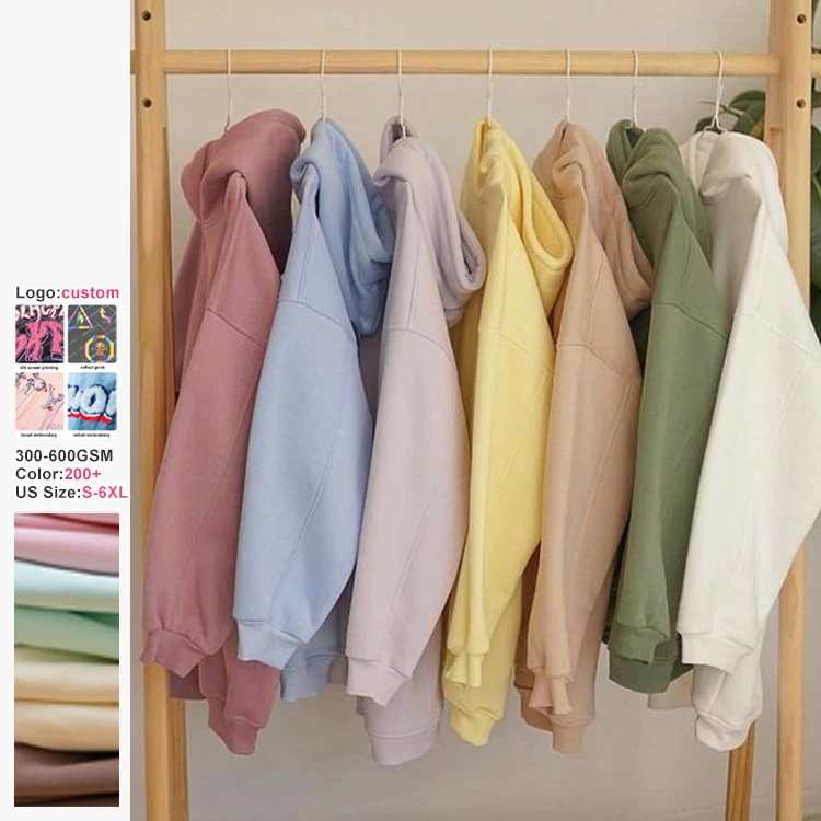 High Quality 500gsm Heavyweight Pullover Hoodie French Terry Hoodies Drop Shoulder No String Heavy 480 gsm Oversized Men Hoodies