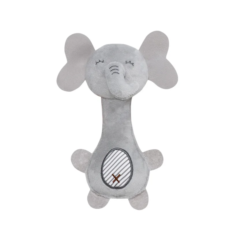 China Factory Plush Hand Rattle BB Stick animal designs baby toys 6 to 12 months baby rattles