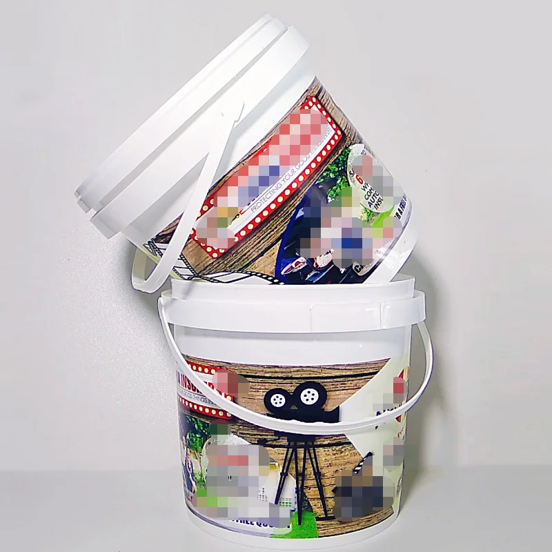 Customized Wholesale Manufactures Plastic Popcorn Food Grade Bucket with Lid for Sale