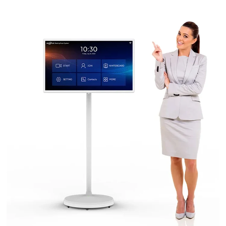 HONGNUO Smart TV Android NFC RFID 7800 мАч батарея сенсорный экран Вращающийся Телевизор с колесами