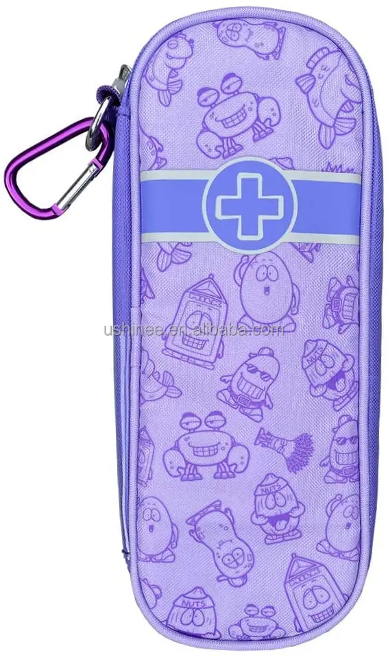 Soft Medicine Supplies Bag Kids Inhaler Holder Pouch Epi Pen Allergy Medicine Case