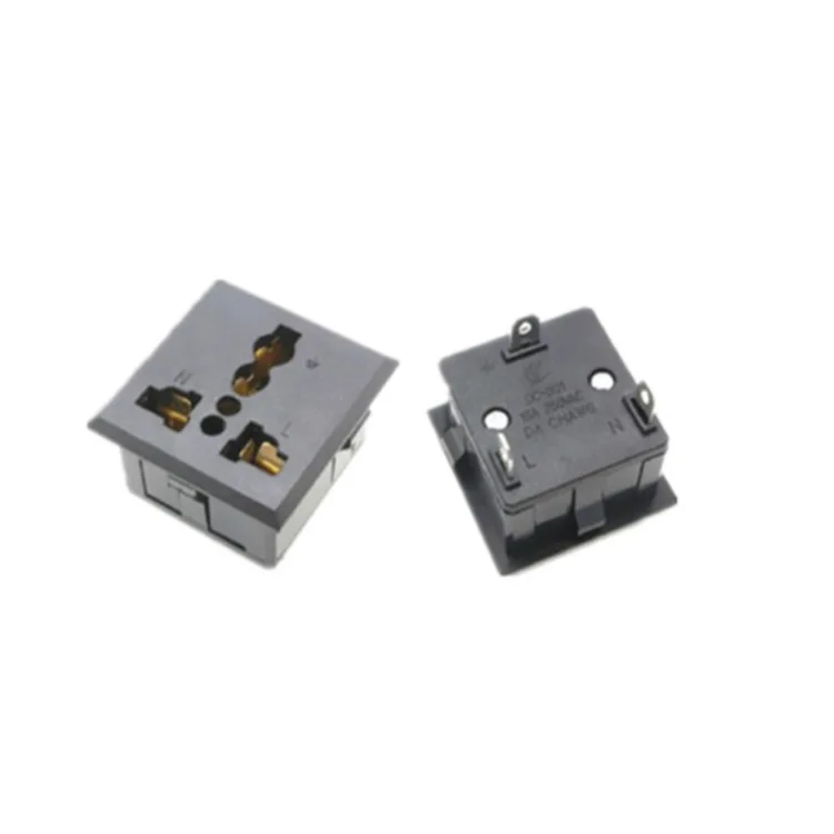 250V 10A industrial power socket multi-function power socket AC socket 2 holes 3 holes