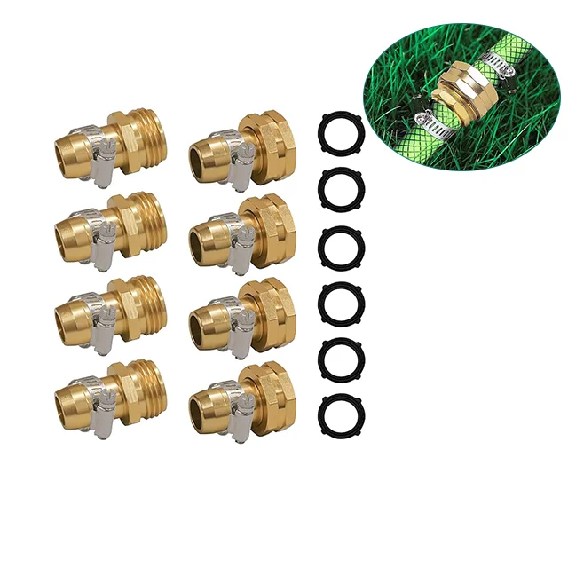 US standard 3/4 Inch Garden Hose Quick Connect Aluminum Garden Hose Fittings Tap Faucet Adapter