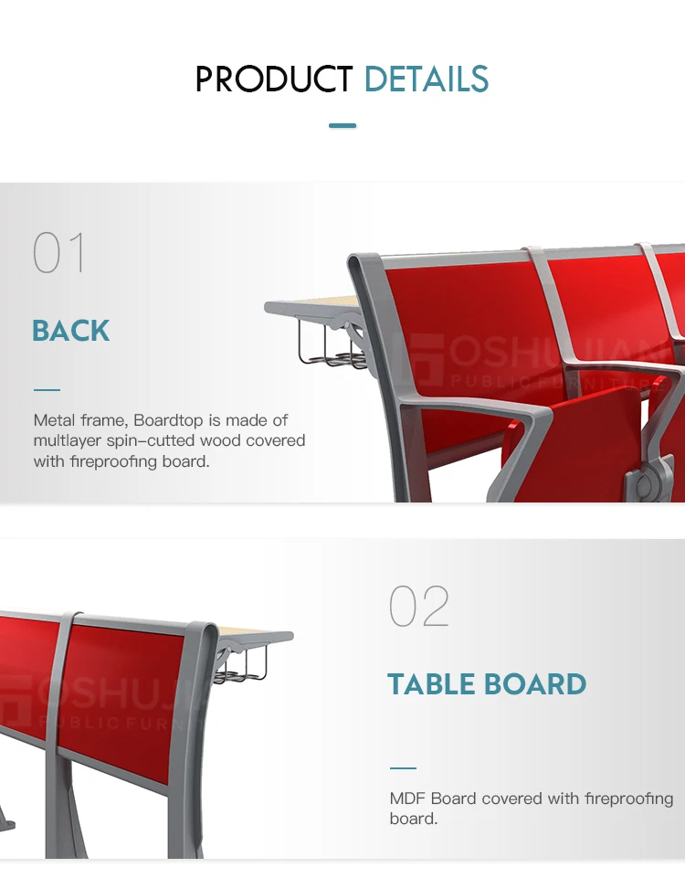 Sale furniture used high school student desk and chair university classroom sets