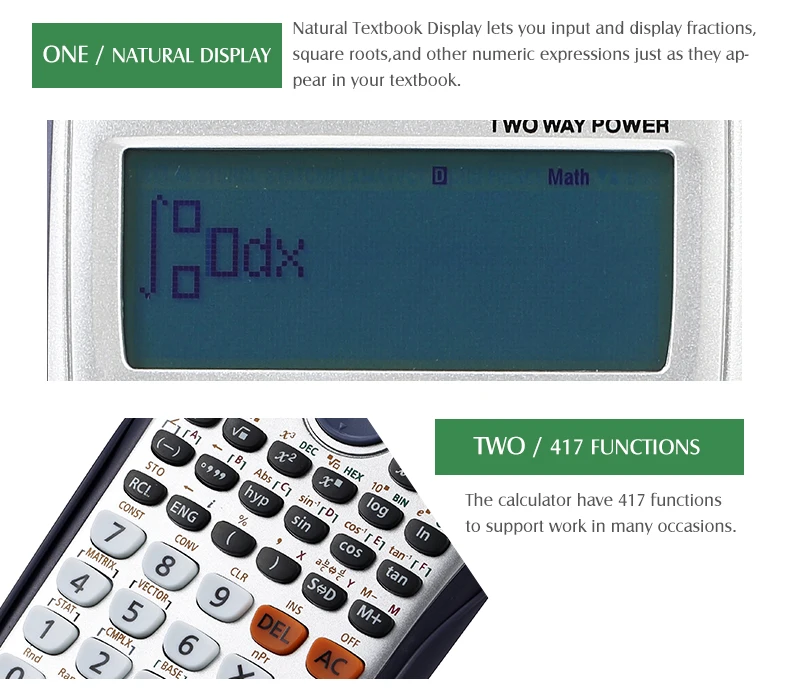  Фирменный FX-991es плюс электронный калькулятор с индивидуальным