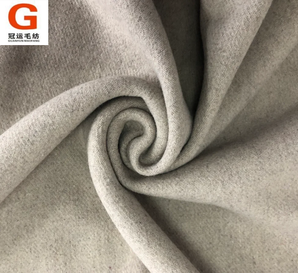 Wholesale wool polyester ready to ship thick melton wool fabric