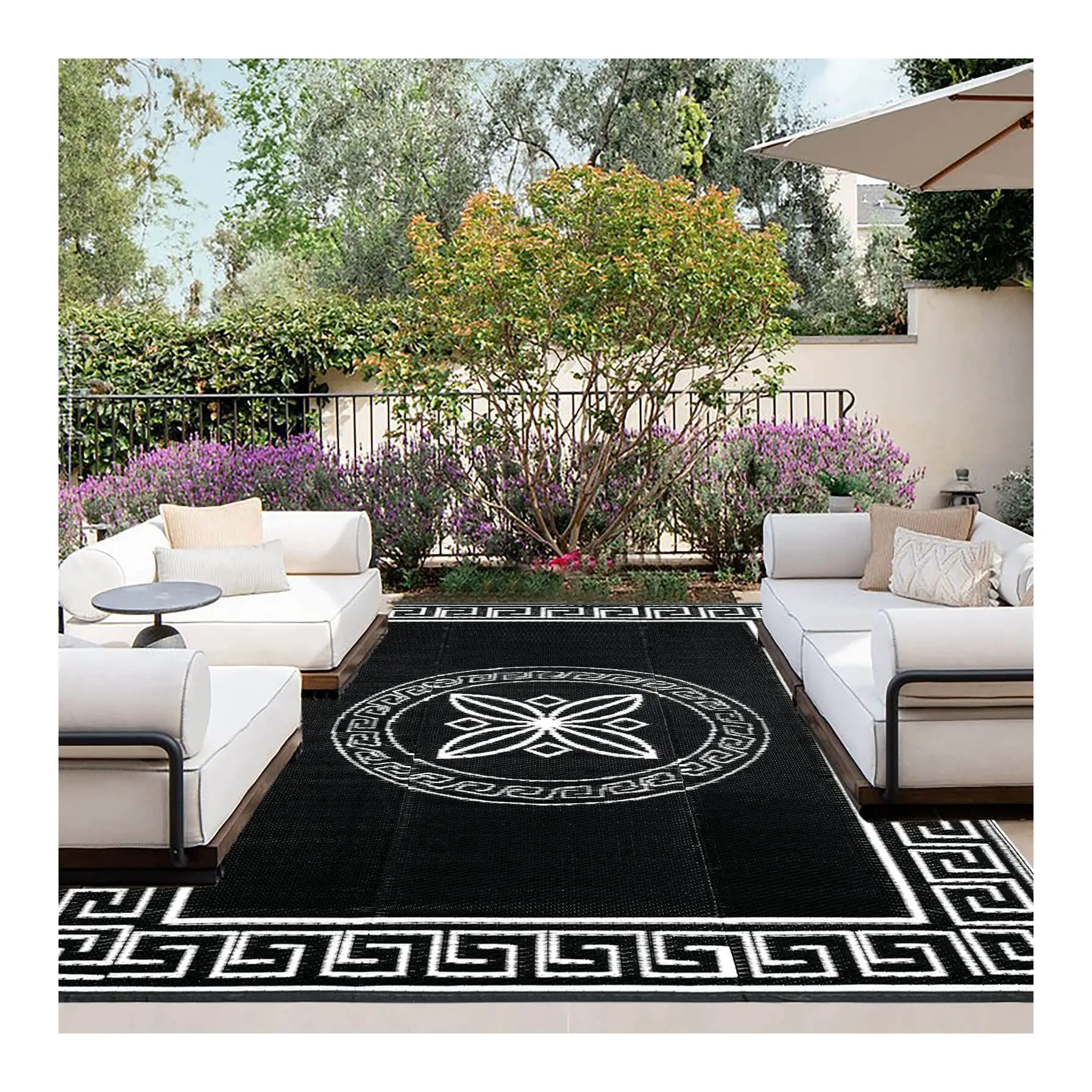 Outdoor Rugs for Waterproof Portable Outdoor Carpet Plastic Straw Rug Indoor Outdoor Area Rug Floor Mat