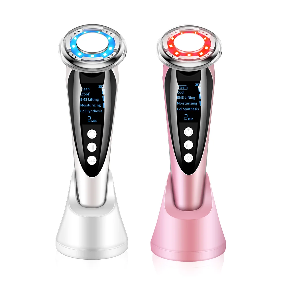 High quality Home Personal Care Vibration Parlour Instrument EMS Hot Cold Beauty Instrument Facial Sliming Tool Beauty Massager