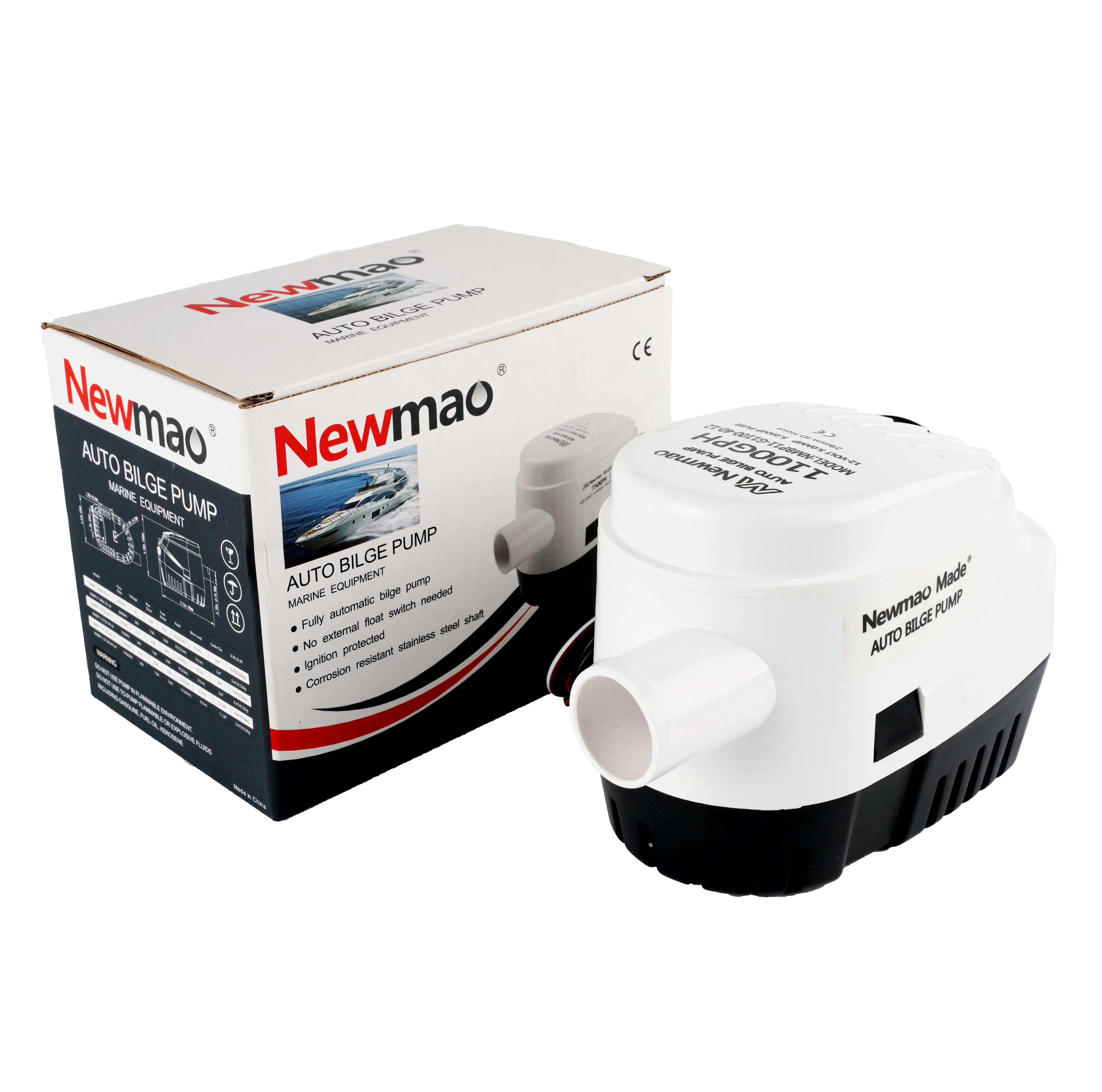 12/24V DC Auto Submersible Bilge Pump 600/750GPH