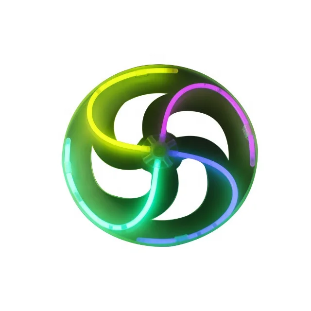 light up glow flying disc glow stick toy