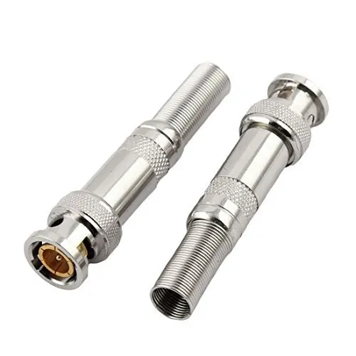 BNC Plug with long spring tail solder type in RF Connector for RG58 RG400 RG142 Coaxial Cable//