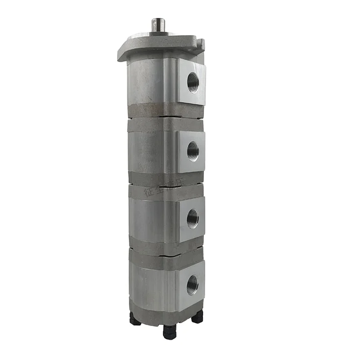 Zhengquan HGP-3333A-F6/6/6/6R construction machinery quadruple gear pump turbocharged series multi-stage pump hydraulic oil pump