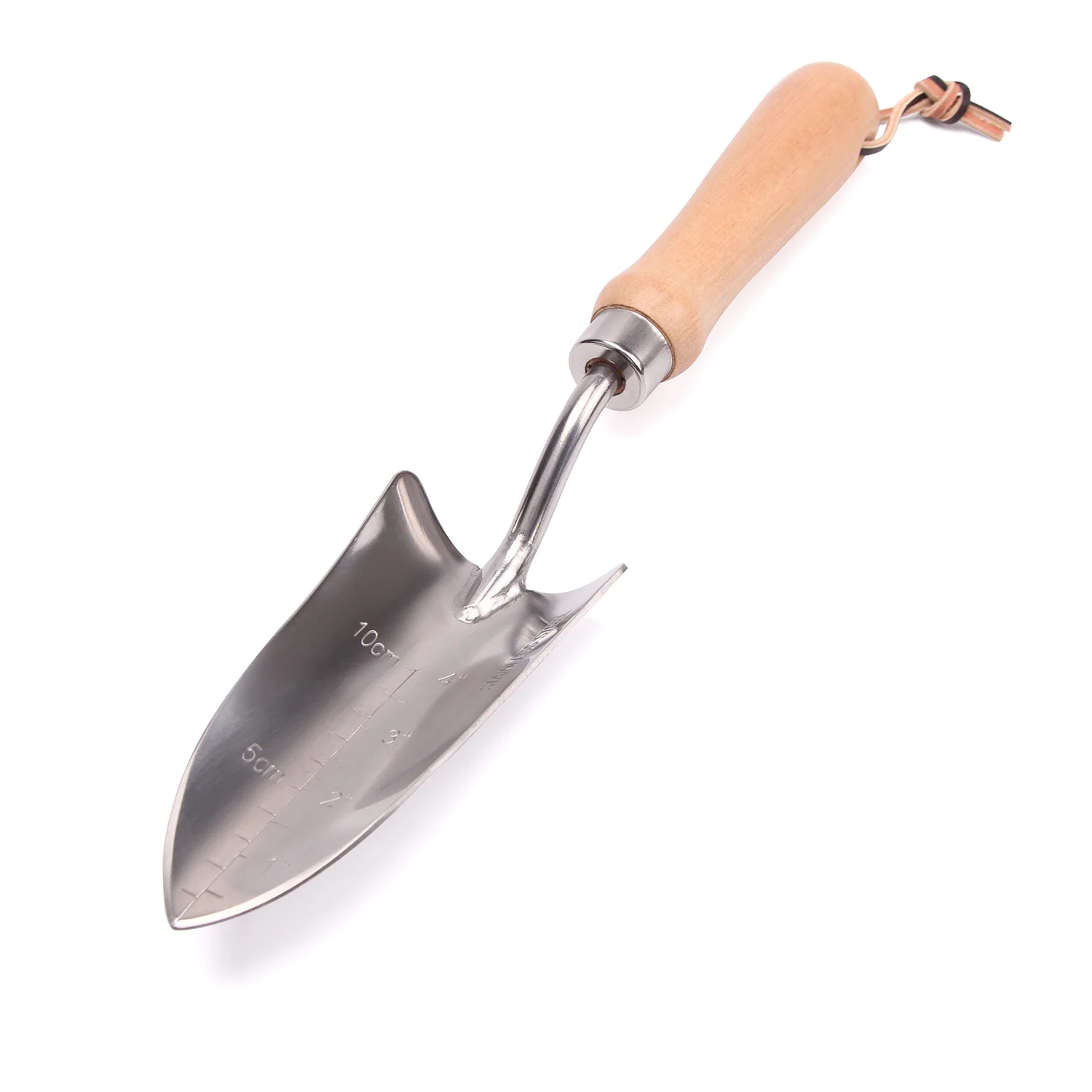 Portable Stainless Steel Garden Shovel Gardening Hand Shovel with Wooden Handle