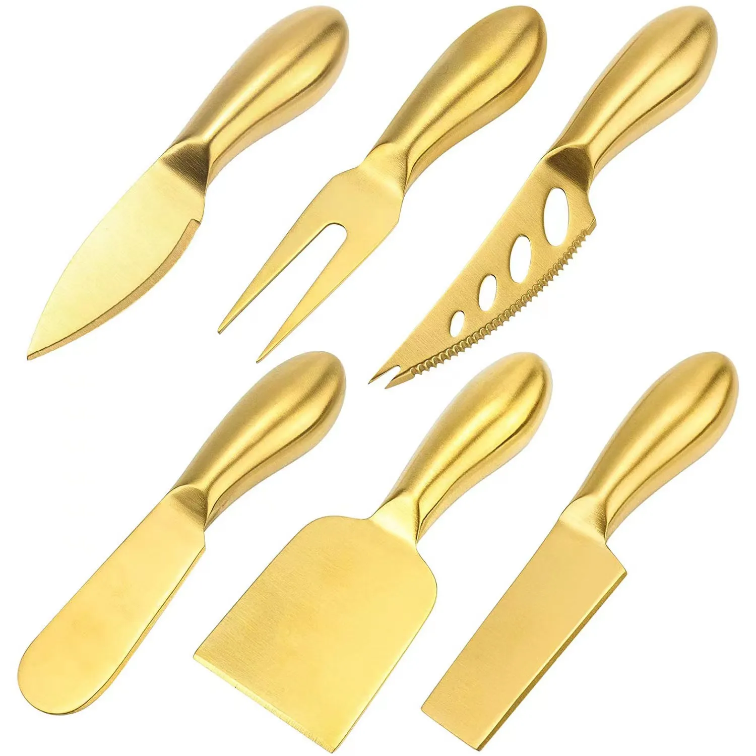 6 -piece  cheese   knife   set