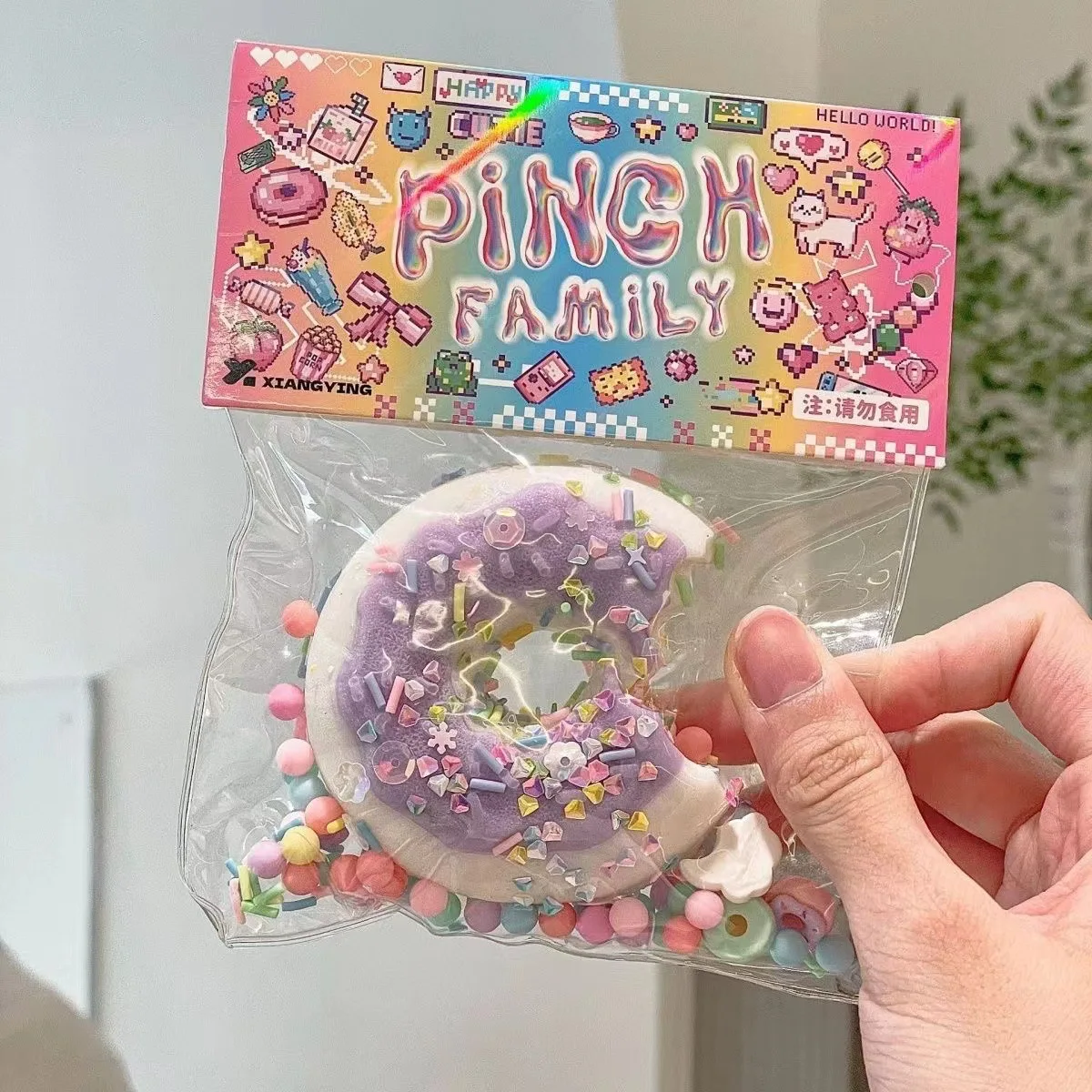 Plush cat claws   small  cakes  donuts   super soft   squeezing and decompression artifact   decompression and venting toys