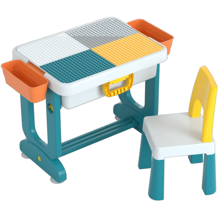 Desktop Can Be Flipped Baby Table Set Toy Kids Study Desktable Children Plastic Kids Study Table