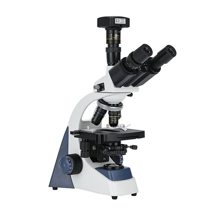 HOT 40x-1000x professional laboratory trinocular biological compound microscope with camera