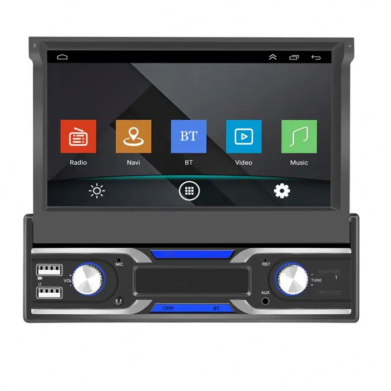 Multimedia Player Wireless CarPlay Android Auto GPS Navigation Recorder Waterproof Display Screen Bluetooth