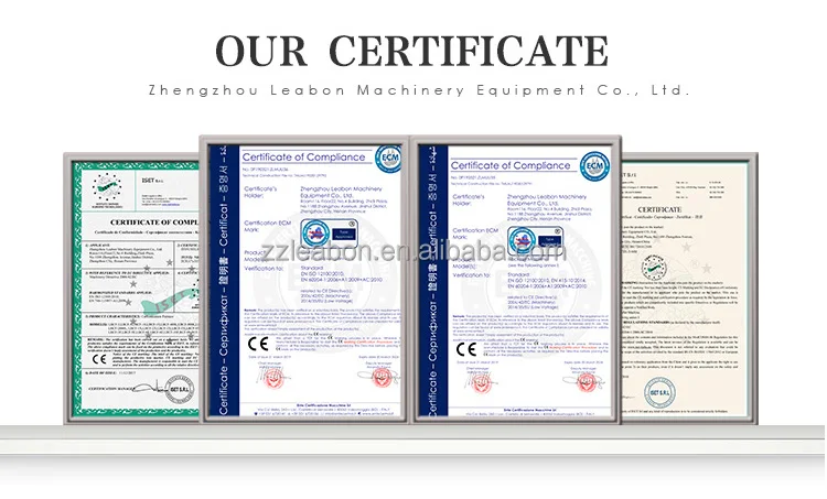 LEABON Certificate