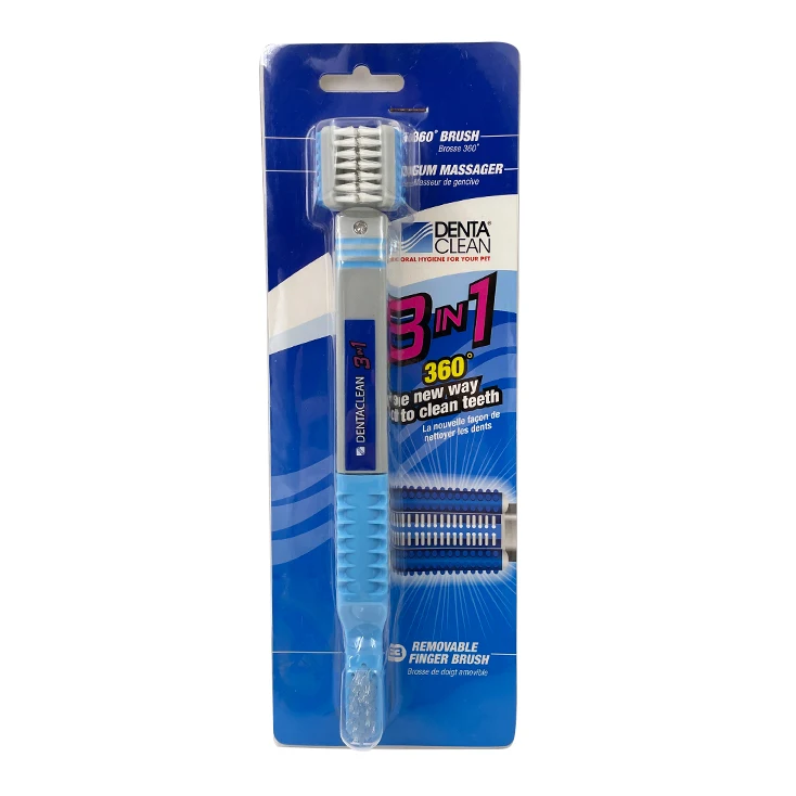 Double Siede 360 Degree Clean Gum Massage Toothbrush Removable Finger Brush