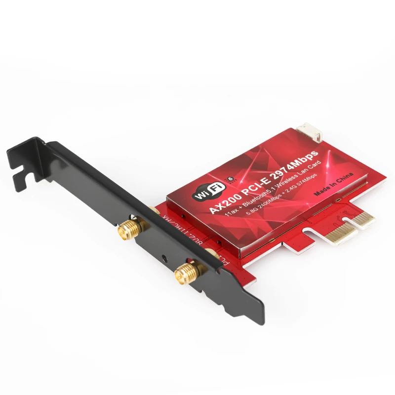 Беспроводная Lan-карта Intel AX200 2,4G/5 ГГц 802.11ac/ax PCI-E для ПК
