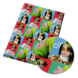 100*145cm fashion girl Billie Liverpool Bullet Digital Printed Fabric Polyester for  head bows Custom acceptable
