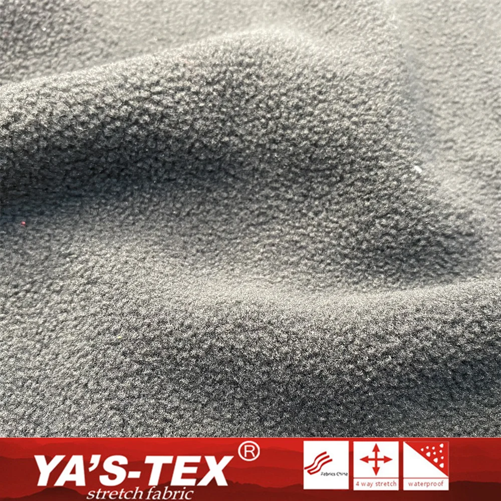 Recyced yarn Polyester Polar Fleece Double Brush Double Shaking Eco friendly Anti Pill Fleece fabric for Jacket