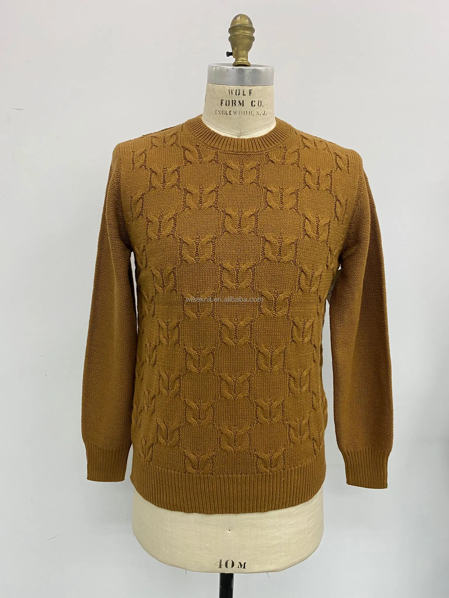 Old Money Clothes Men Design Men Sweater Jacquard Letter Knitwear Men Crew Neck Pullover Winter Knitted Tapestry Sweater