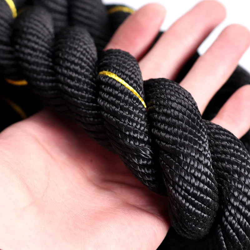 Heavy polyester polypropylene battle rope Gym Power Hemp Battle Rope 38mm/50mm for Training Jute Climbing Rope