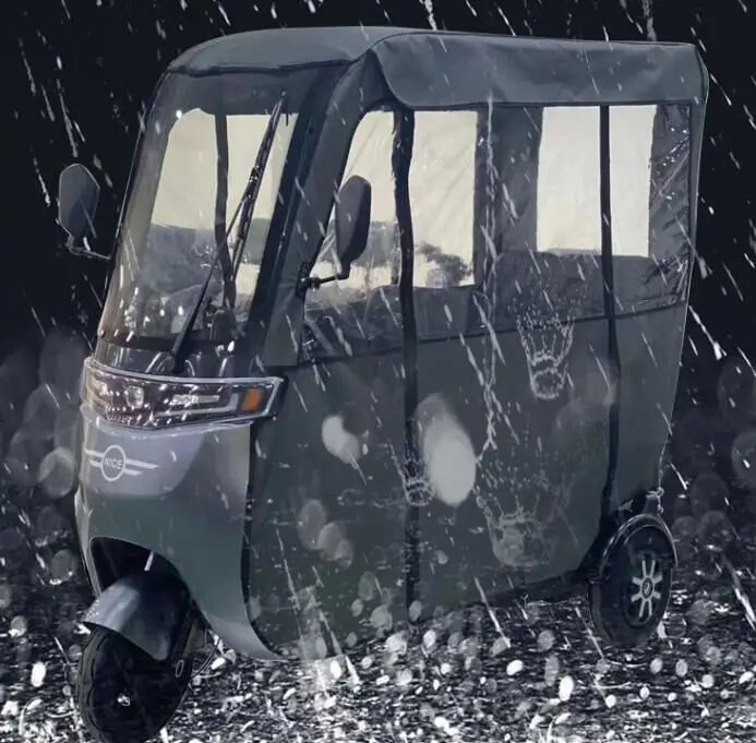 Hot sale customer comfortable electric tricycle motor enclosed cheap adult electric tricycle