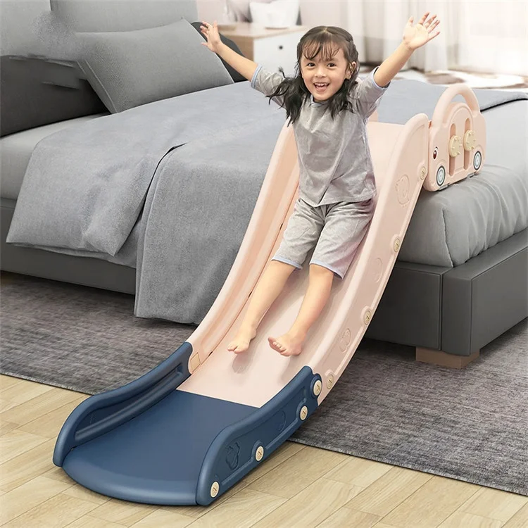 
Children Playground Assemble Toy Home Bedside Adjustable Indoor Plastic Slide 