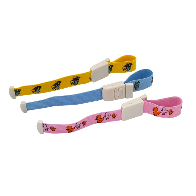 Available Customized Blood Collection Plastic Buckle Medical Tourniquet Elastic Band