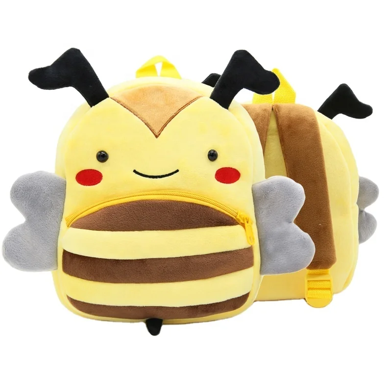 Dynamics Hot Sale Fashion lovely plush animal shape kid cute backpack for kindergarten Plush School Bags