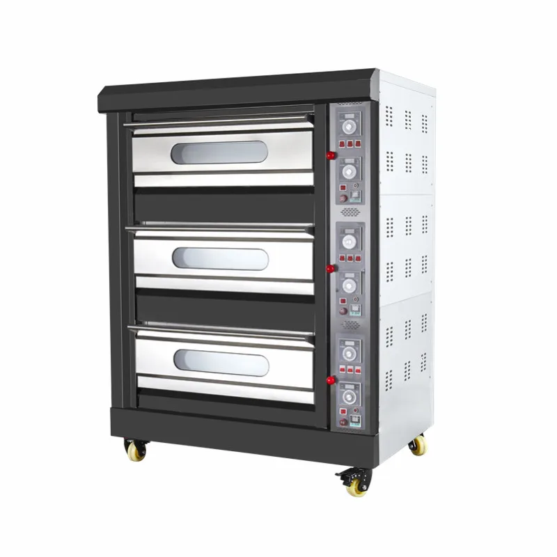 New Large Customized Baking Bread Pizza Electric Gas Deck Bakery Oven price
