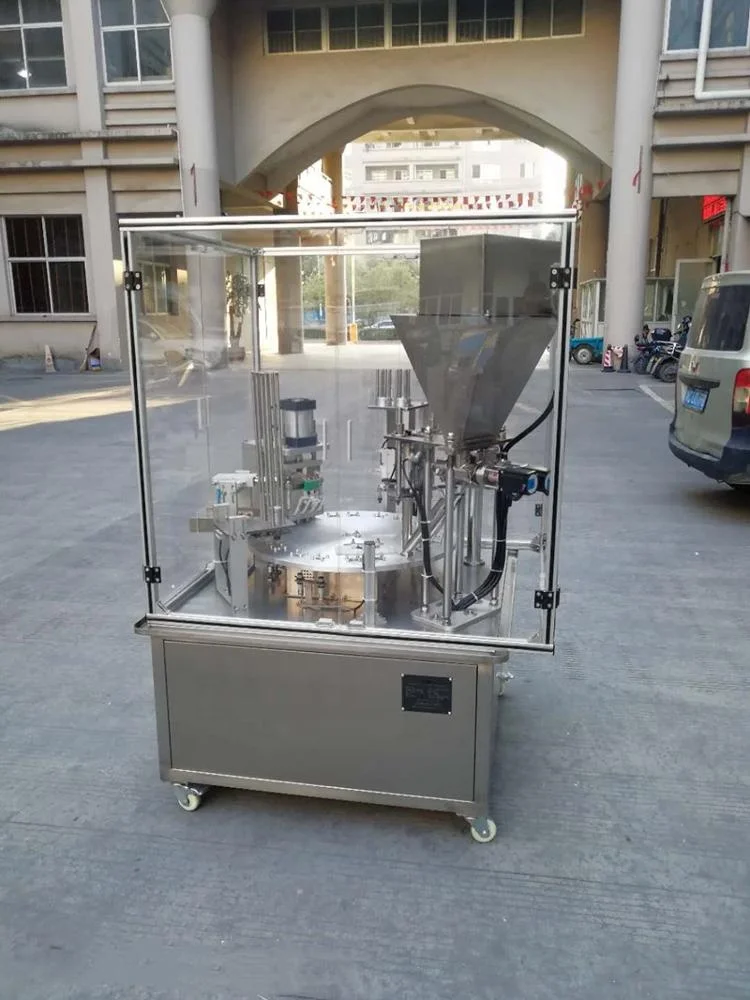 
900cups per hour rotary type Yogurt filling sealing machine liquid filling machine 