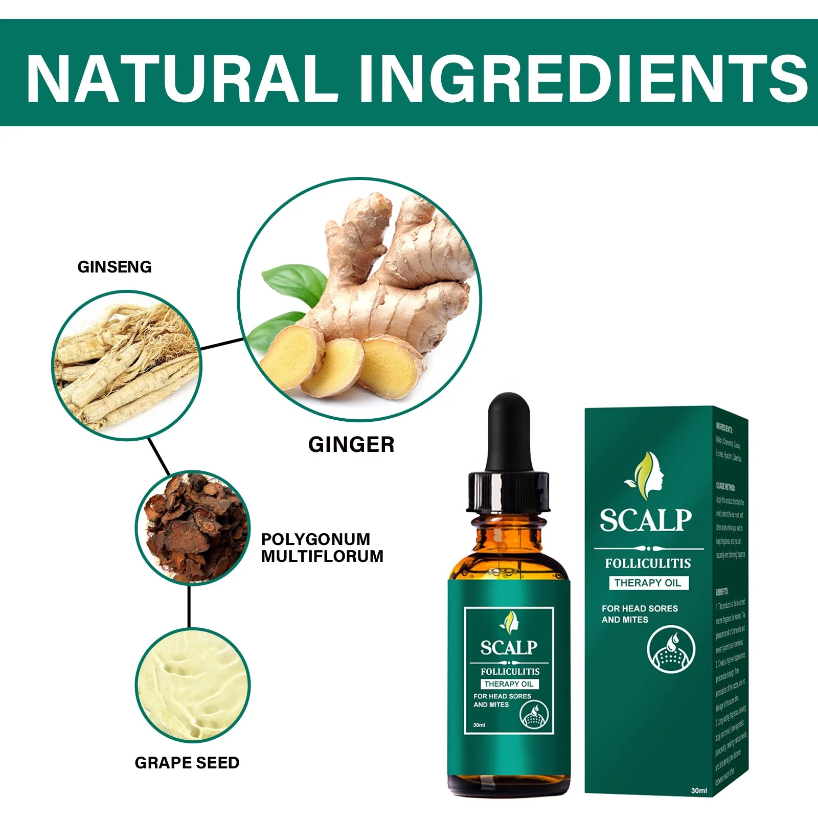 Herbal Hair Loss Treatment Restore Scalp Growth Hair products Best Hair Loss Solution Oil