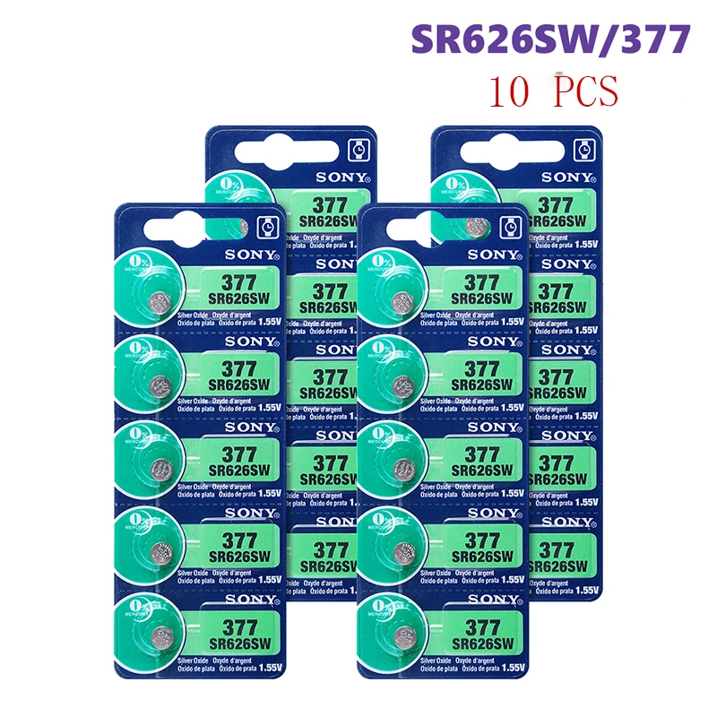  Лидер продаж батарейка для часов Sal 1 55 в 377 376 SR626SW 626 SR626 V377 AG4 игрушек сделано Японии SONY