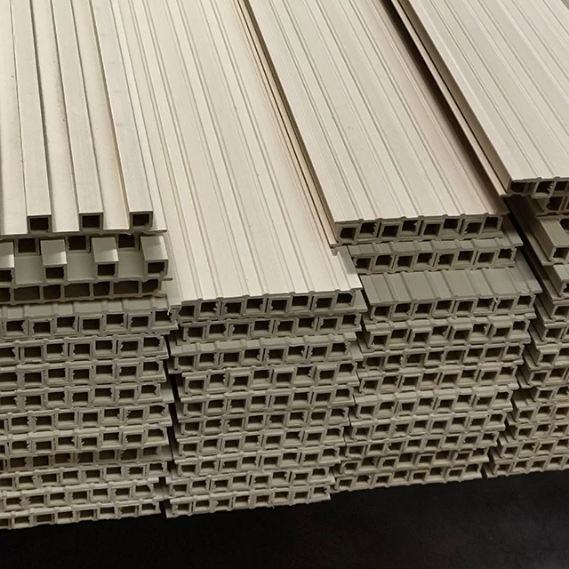 Wide Varieties 3d Fluted Inside Decorative Indoor Interior Cladding Great Wall Board Pvc Wpc Wall Panels 160mm*22mm