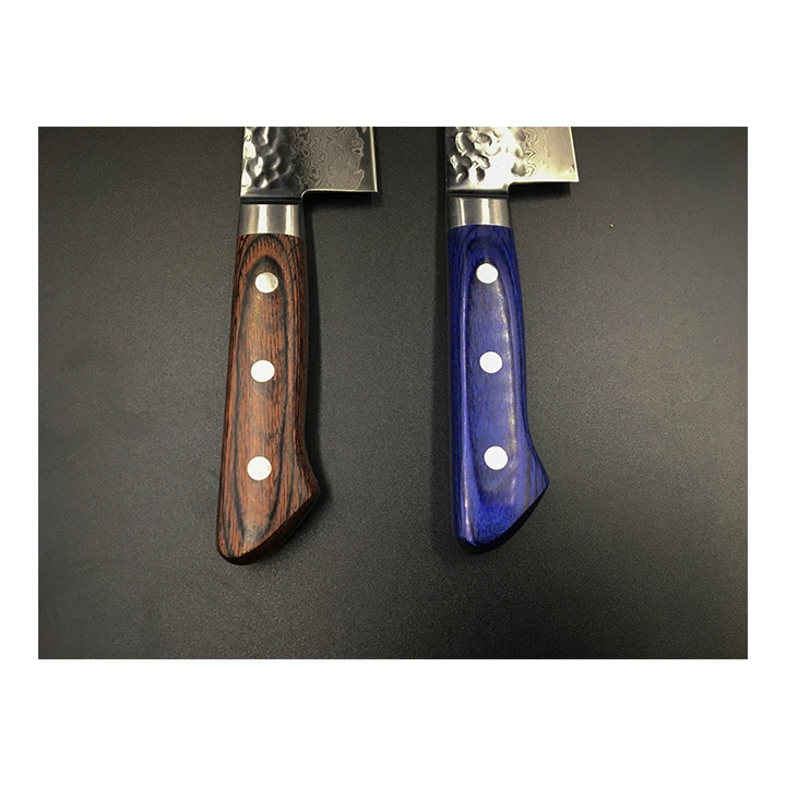 Japan accessories stainless steel hammered damascus cook knives kitchen material VG-10 blade