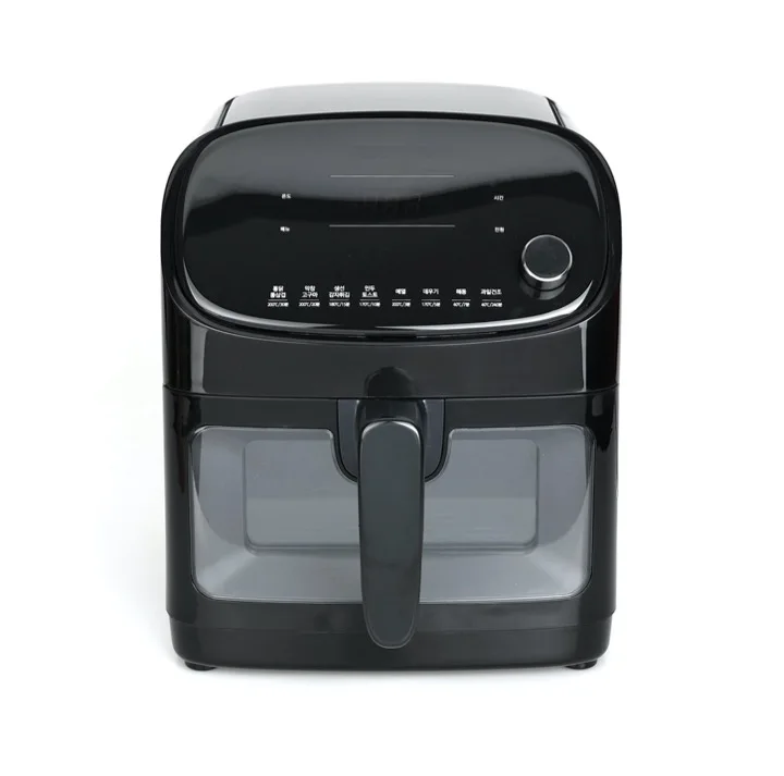 2021 5.5L energy saver electric air fryer  with halogen heating element and glass window-1300W