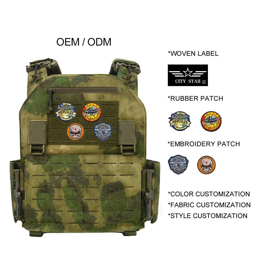 GAG Upgrade 1000D Nylon Anti-IRR Fabric Chalecos Tactico Atacs Fg Laser Cut Molle Tactical Vest Plate Carrier