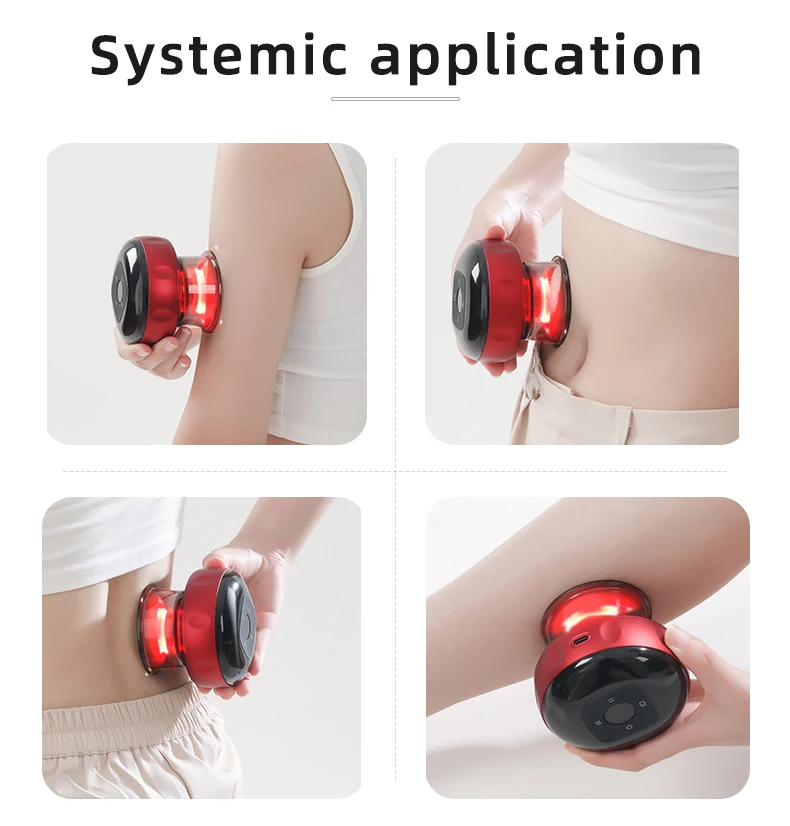 Household electric cupping device, intelligent warm moxibustion and scraping instrument